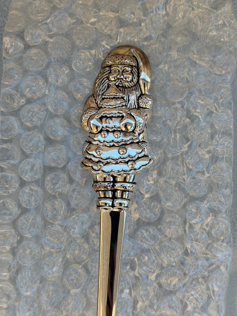 International Stainless Steel Christmas Serving Set in Silver
